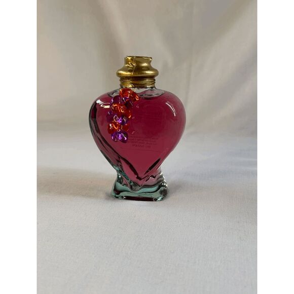 Pier 1 Imports Honeysuckle Bubble Bath 6.7 oz. Glass Heart Shaped Jar New/Sealed - Picture 1 of 4